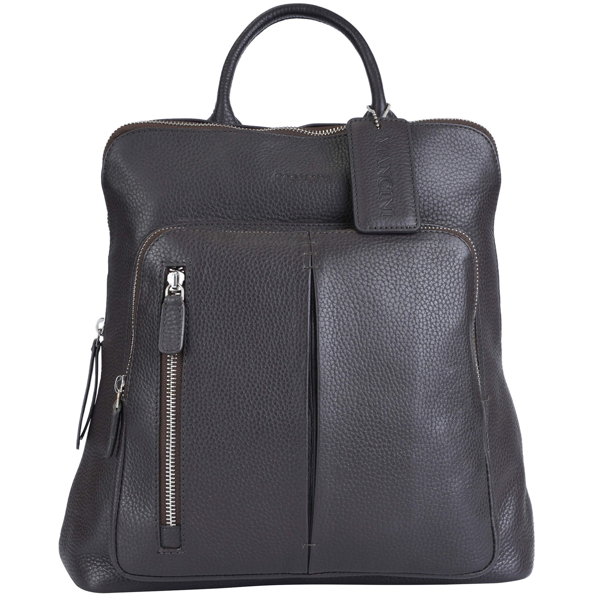 Mancini Handbags Mancini Pebbled Brigette Leather Backpack
