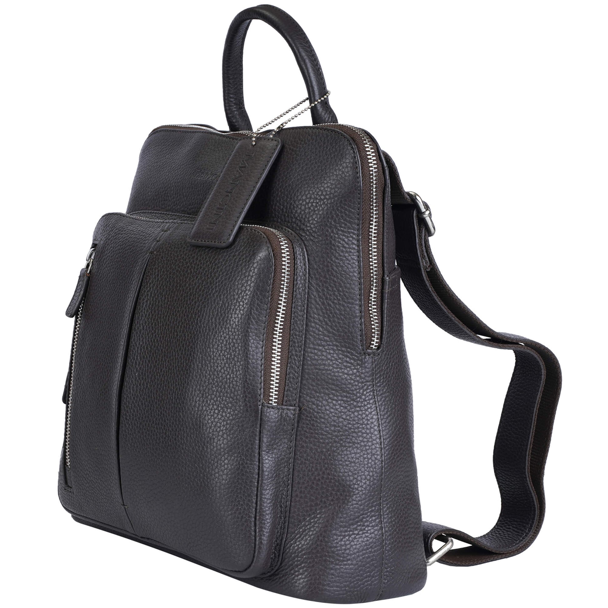 Mancini Handbags Mancini Pebbled Brigette Leather Backpack