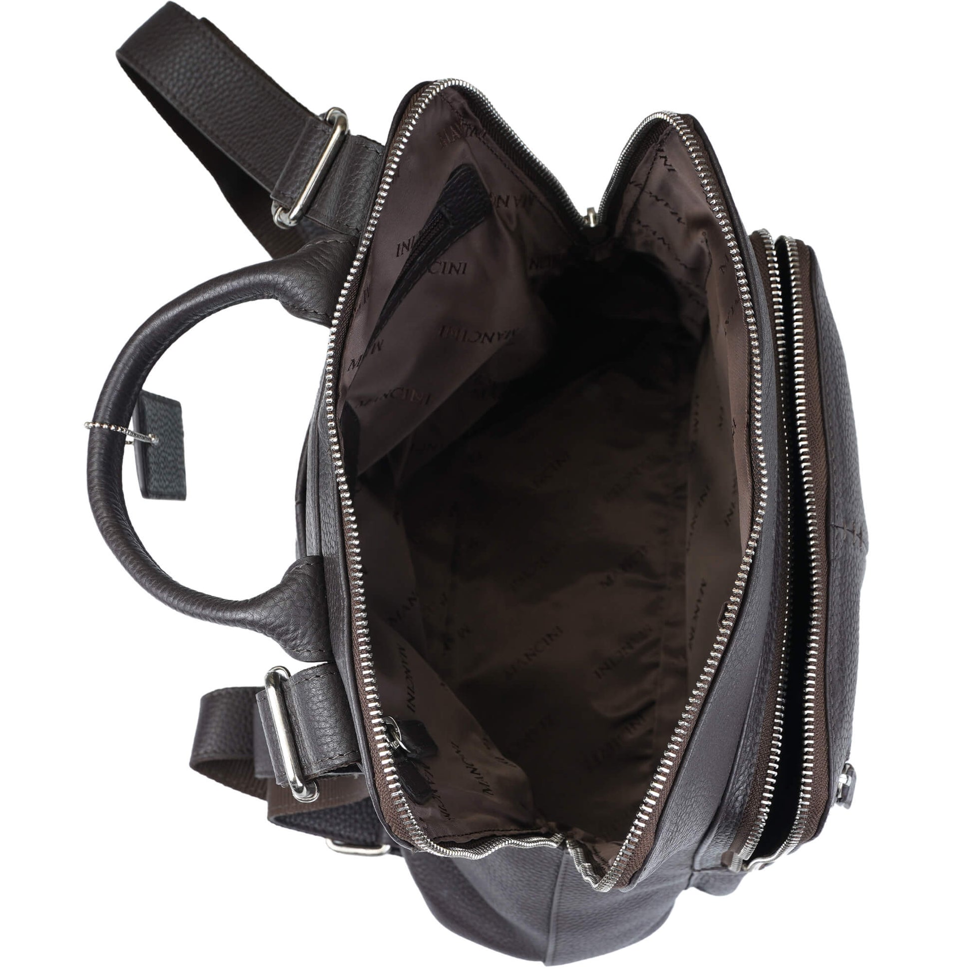 Mancini Handbags Mancini Pebbled Brigette Leather Backpack
