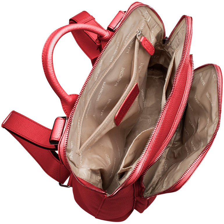 Mancini Handbags Mancini Pebbled Brigette Leather Backpack