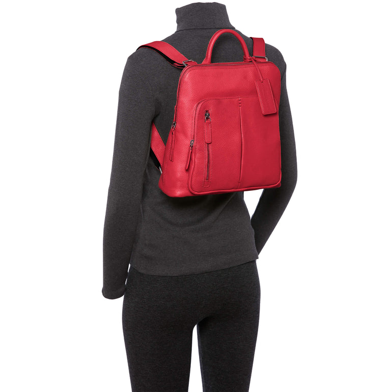 Mancini Handbags Mancini Pebbled Brigette Leather Backpack