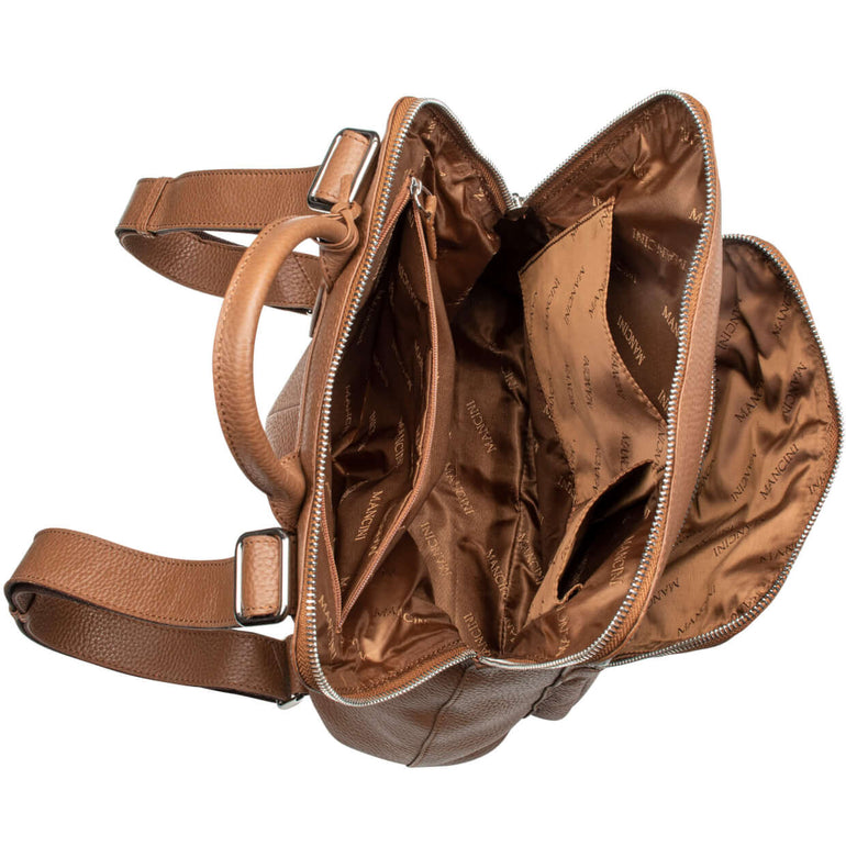 Mancini Handbags Mancini Pebbled Brigette Leather Backpack