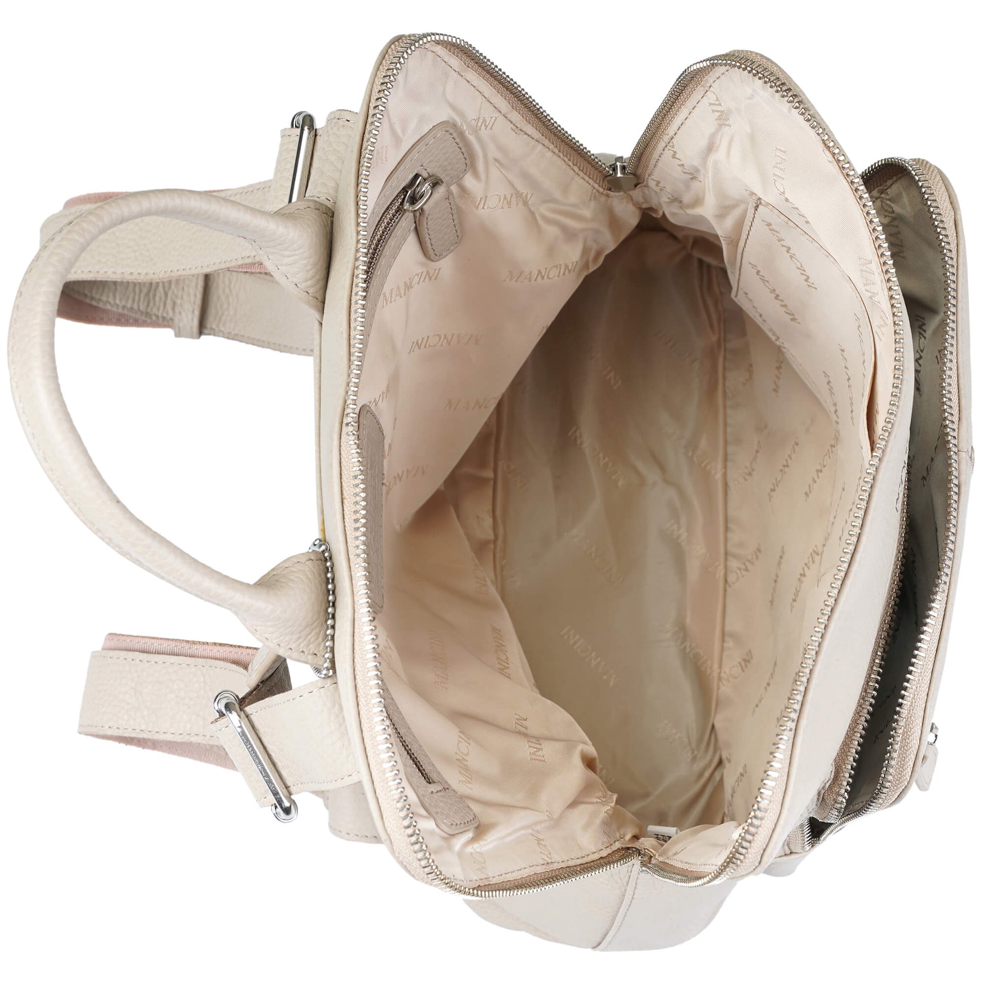 Mancini Handbags Mancini Pebbled Brigette Leather Backpack