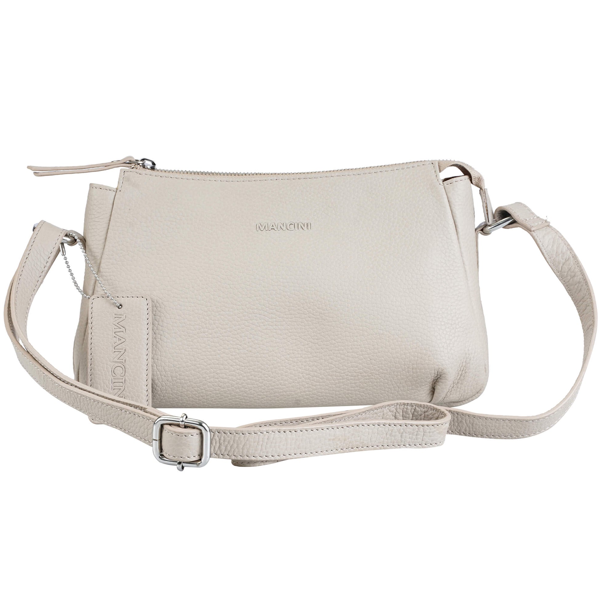 Mancini Handbags Mancini Pebbled Charlize Leather Crossbody Bag