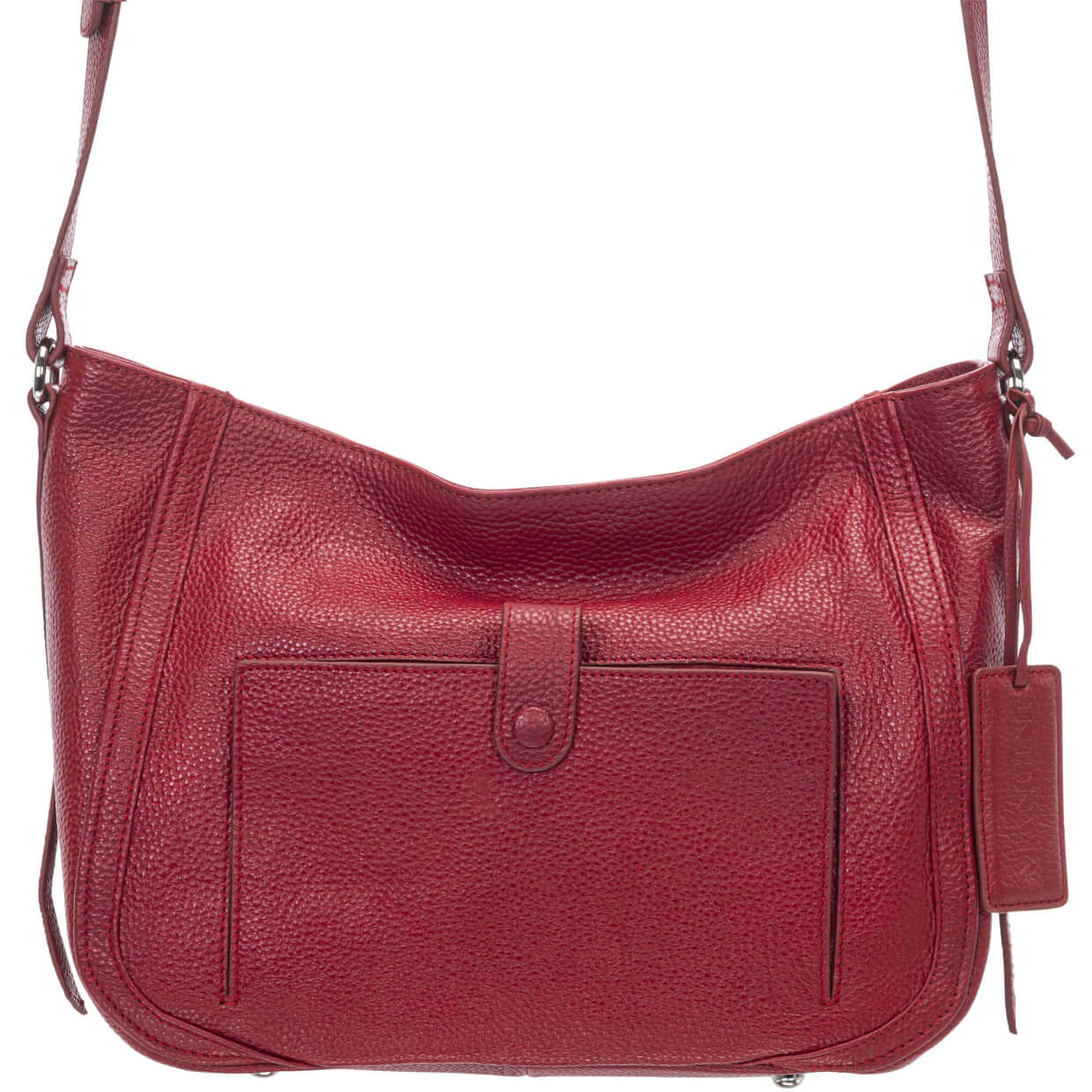 Mancini Handbags Mancini Pebbled Sophia Leather Crossbody Bag
