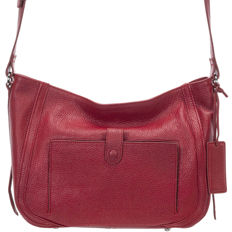 Mancini Handbags Mancini Pebbled Sophia Leather Crossbody Bag