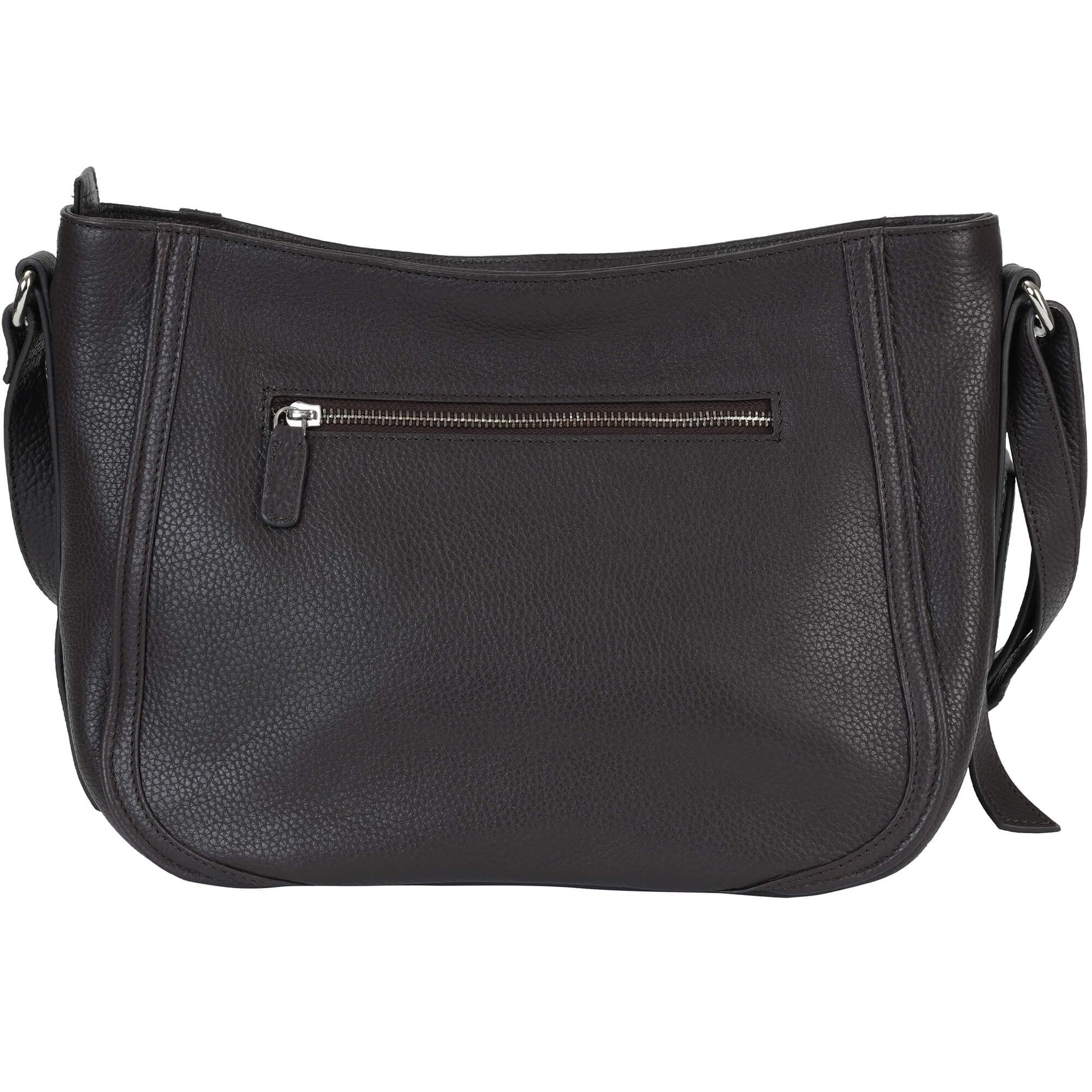 Mancini Handbags Mancini Pebbled Sophia Leather Crossbody Bag