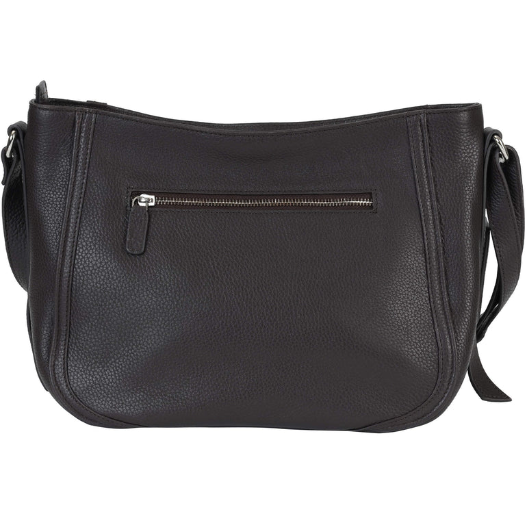 Mancini Handbags Mancini Pebbled Sophia Leather Crossbody Bag