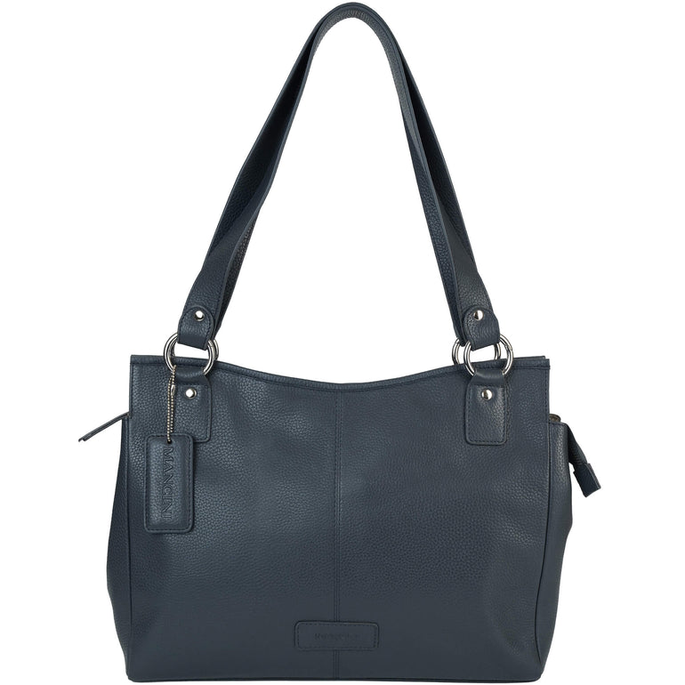 Mancini Handbags Navy Mancini Pebbled Kelsea Shoulder Bag