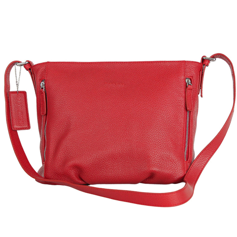 Mancini Handbags Red Mancini Mila Hobo Style Handbag