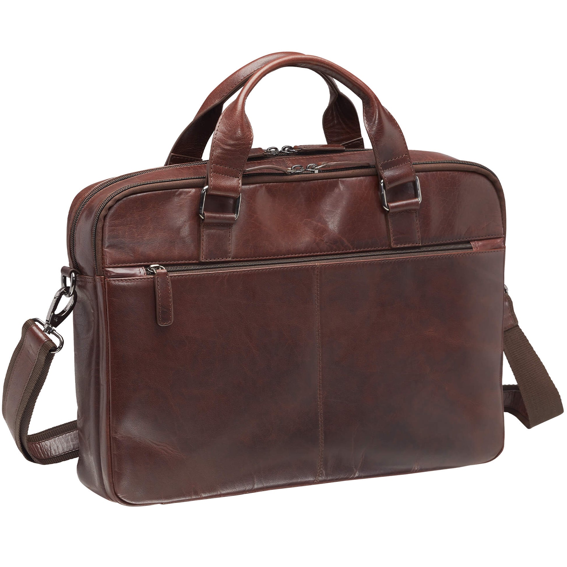 Mancini Laptop Briefcases Mancini Buffalo Briefcase with Dual Compartments for 15.6” Laptop
