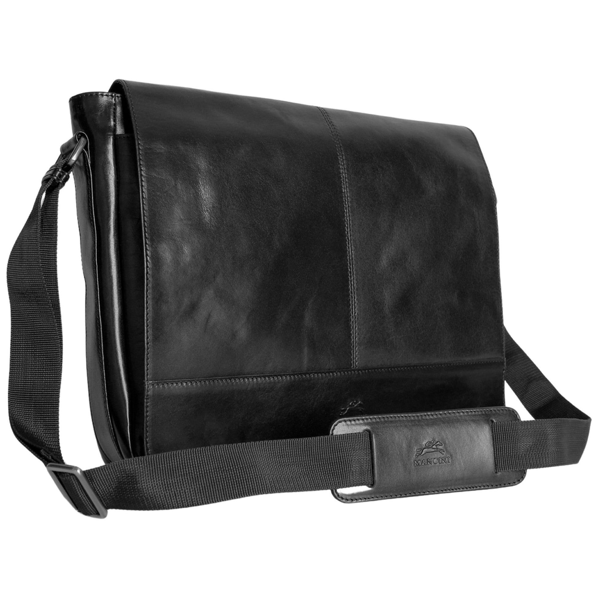 Mancini Messenger Bags Mancini Pelle D’oro 15” Laptop / Tablet Messenger Bag