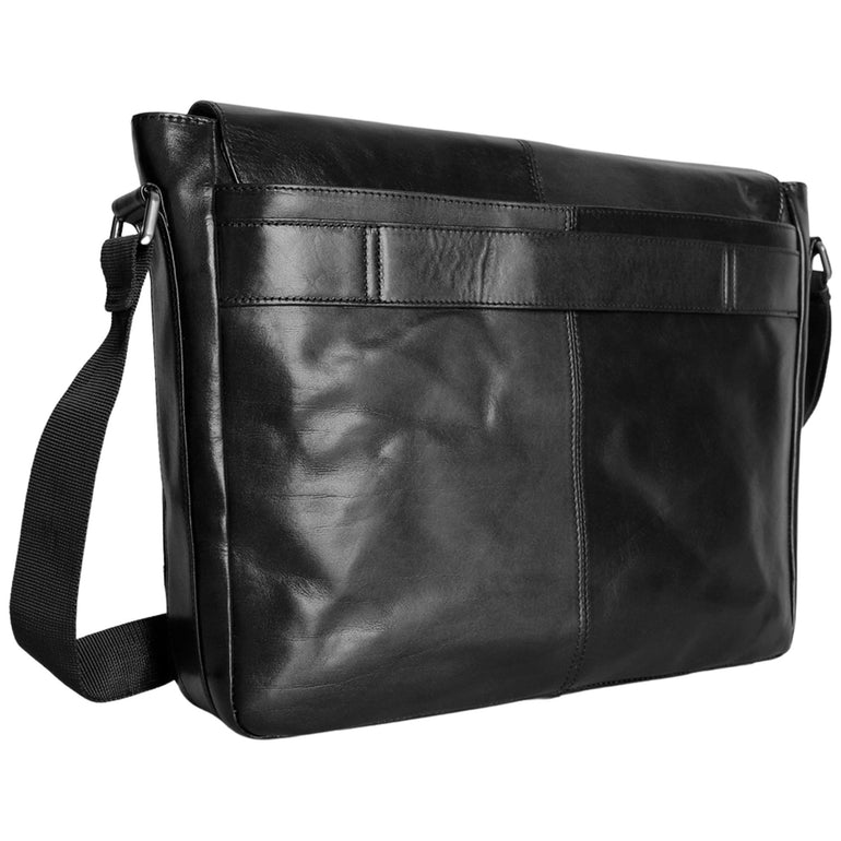 Mancini Messenger Bags Mancini Pelle D’oro 15” Laptop / Tablet Messenger Bag