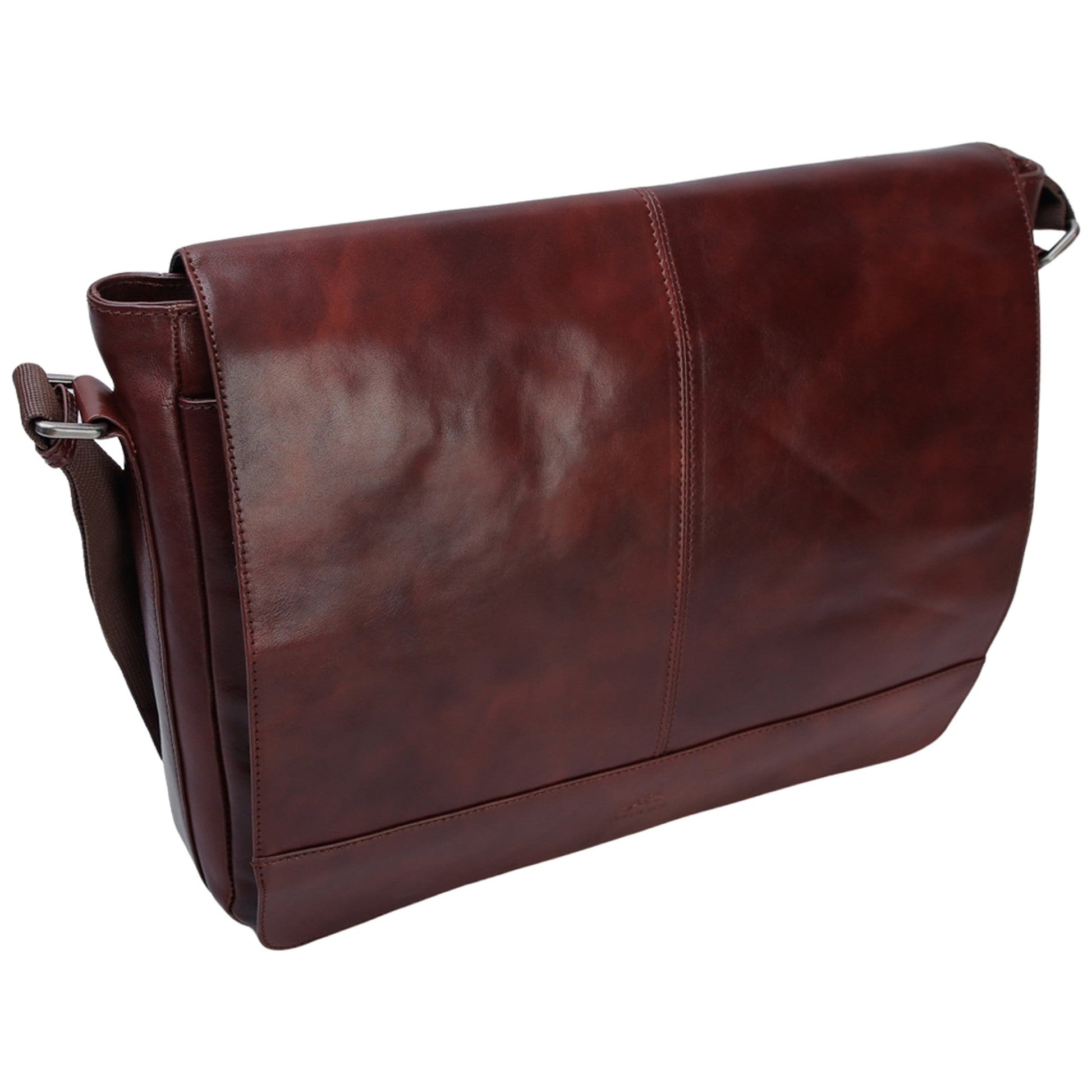 Mancini Messenger Bags Mancini Pelle D’oro 15” Laptop / Tablet Messenger Bag