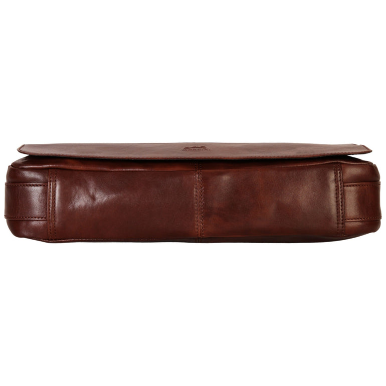 Mancini Messenger Bags Mancini Pelle D’oro 15” Laptop / Tablet Messenger Bag