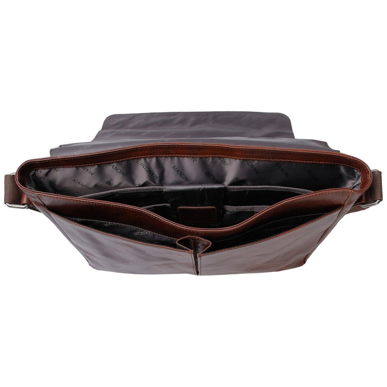 Mancini Messenger Bags Mancini Pelle D’oro 15” Laptop / Tablet Messenger Bag