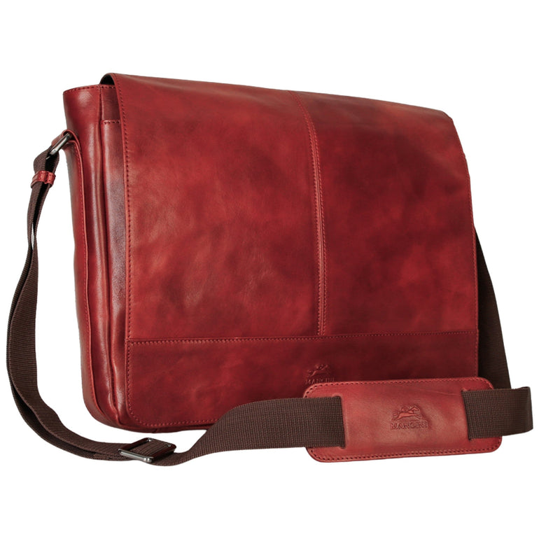 Mancini Messenger Bags Mancini Pelle D’oro 15” Laptop / Tablet Messenger Bag