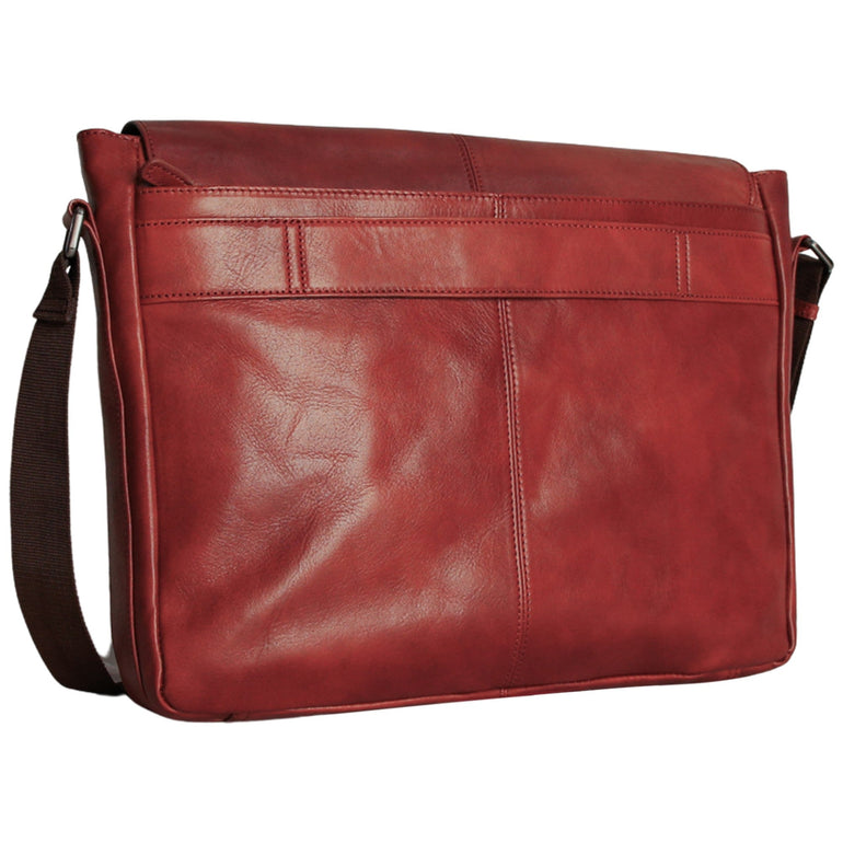 Mancini Messenger Bags Mancini Pelle D’oro 15” Laptop / Tablet Messenger Bag
