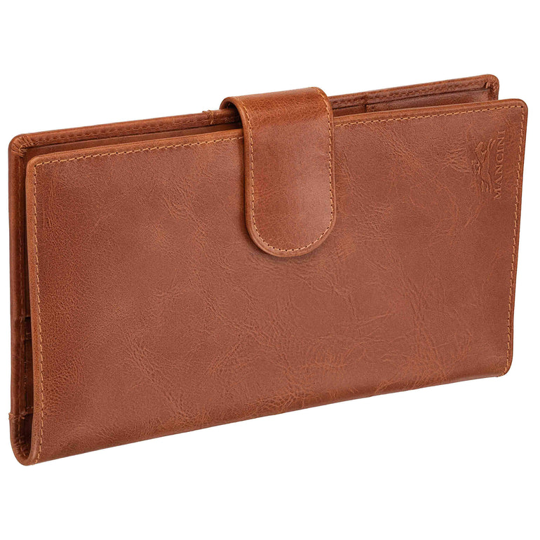 Mancini Passport Case Mancini CASABLANCA RFID Secure Classic Passport / Travel Organizer