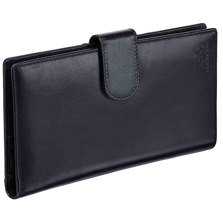Mancini Passport Case Mancini CASABLANCA RFID Secure Classic Passport / Travel Organizer