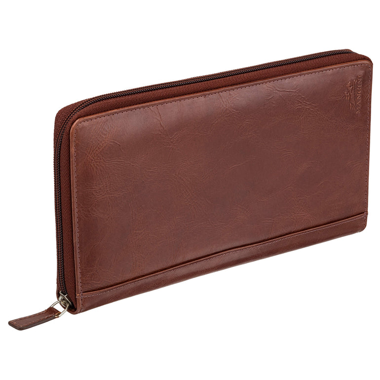 Mancini Passport Case Mancini CASABLANCA RFID Secure Deluxe Passport / Travel Organizer