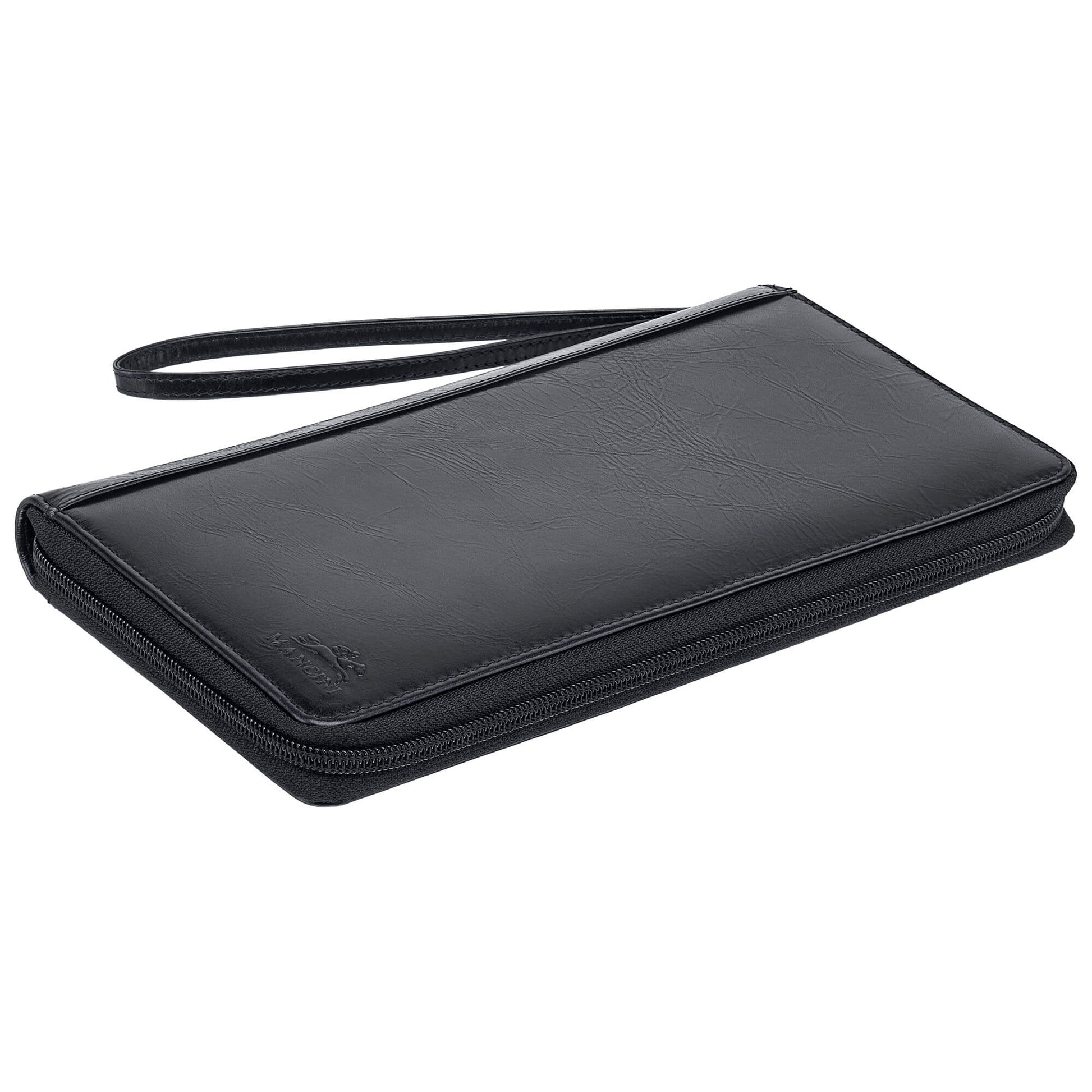 Mancini Passport Case Mancini CASABLANCA RFID Secure Deluxe Passport / Travel Organizer