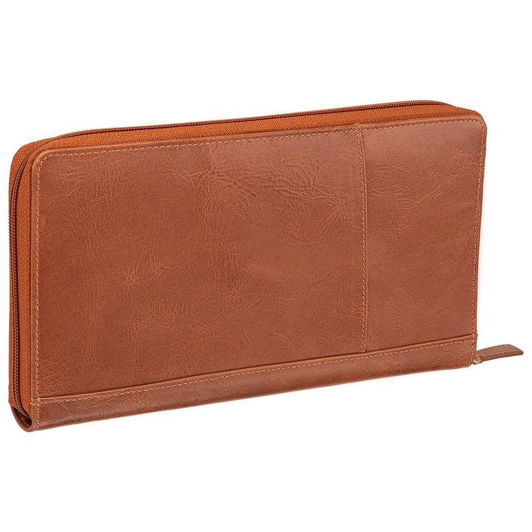 Mancini Passport Case Mancini CASABLANCA RFID Secure Deluxe Passport / Travel Organizer