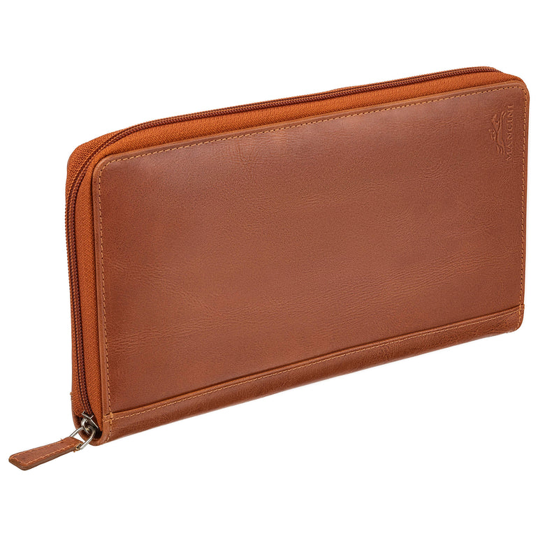 Mancini Passport Case Mancini CASABLANCA RFID Secure Deluxe Passport / Travel Organizer