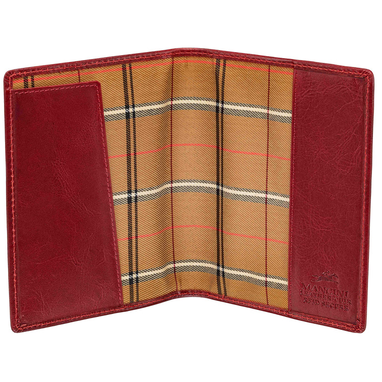 Mancini Passport Case Mancini CASABLANCA RFID Secure Passport Holder
