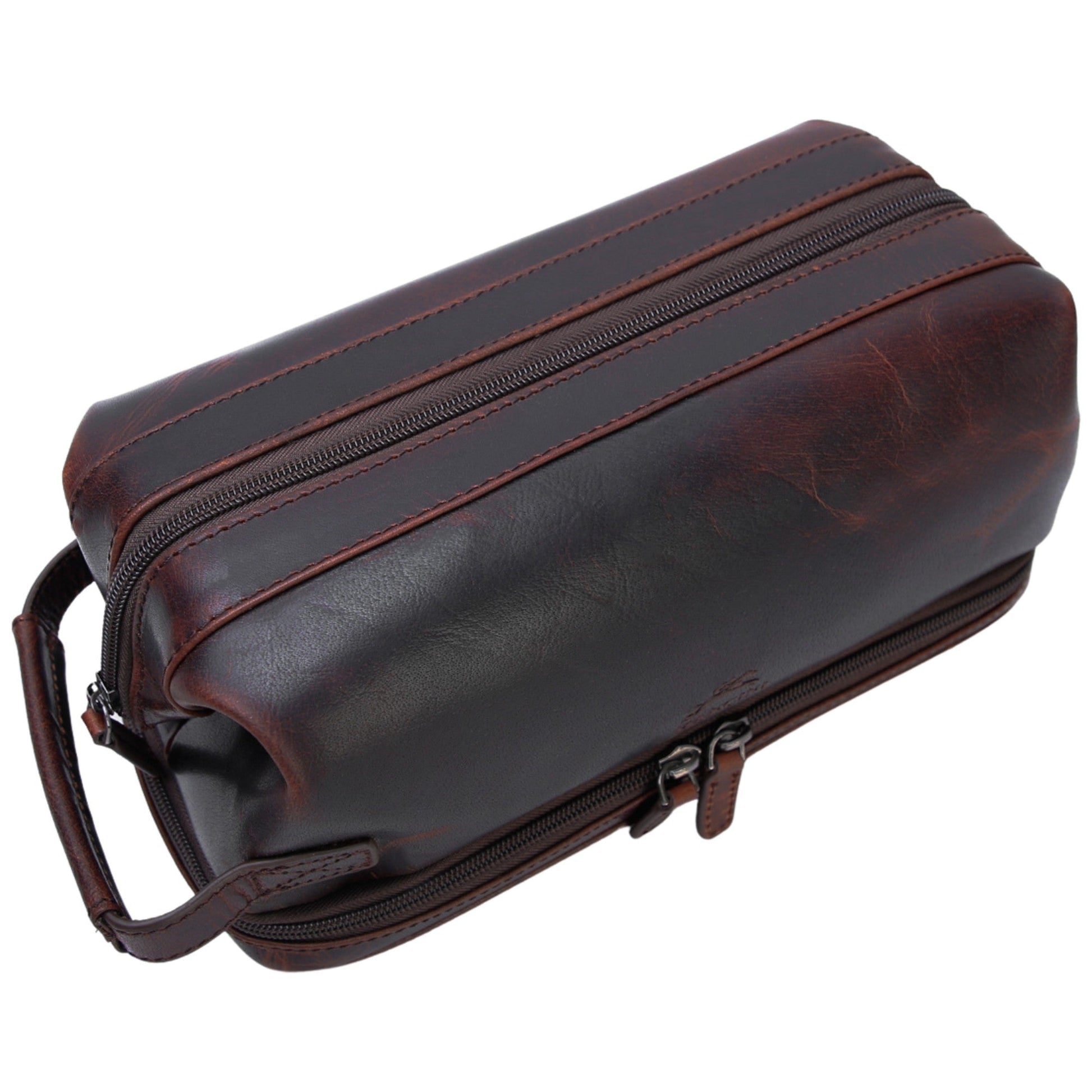 Mancini Travel Accessories Mancini Classic Toiletry Kit with Zippered Organizer