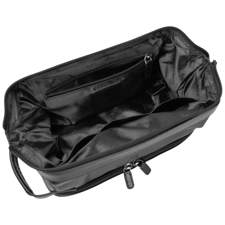 Mancini Travel Accessories Mancini Classic Toiletry Kit with Zippered Organizer