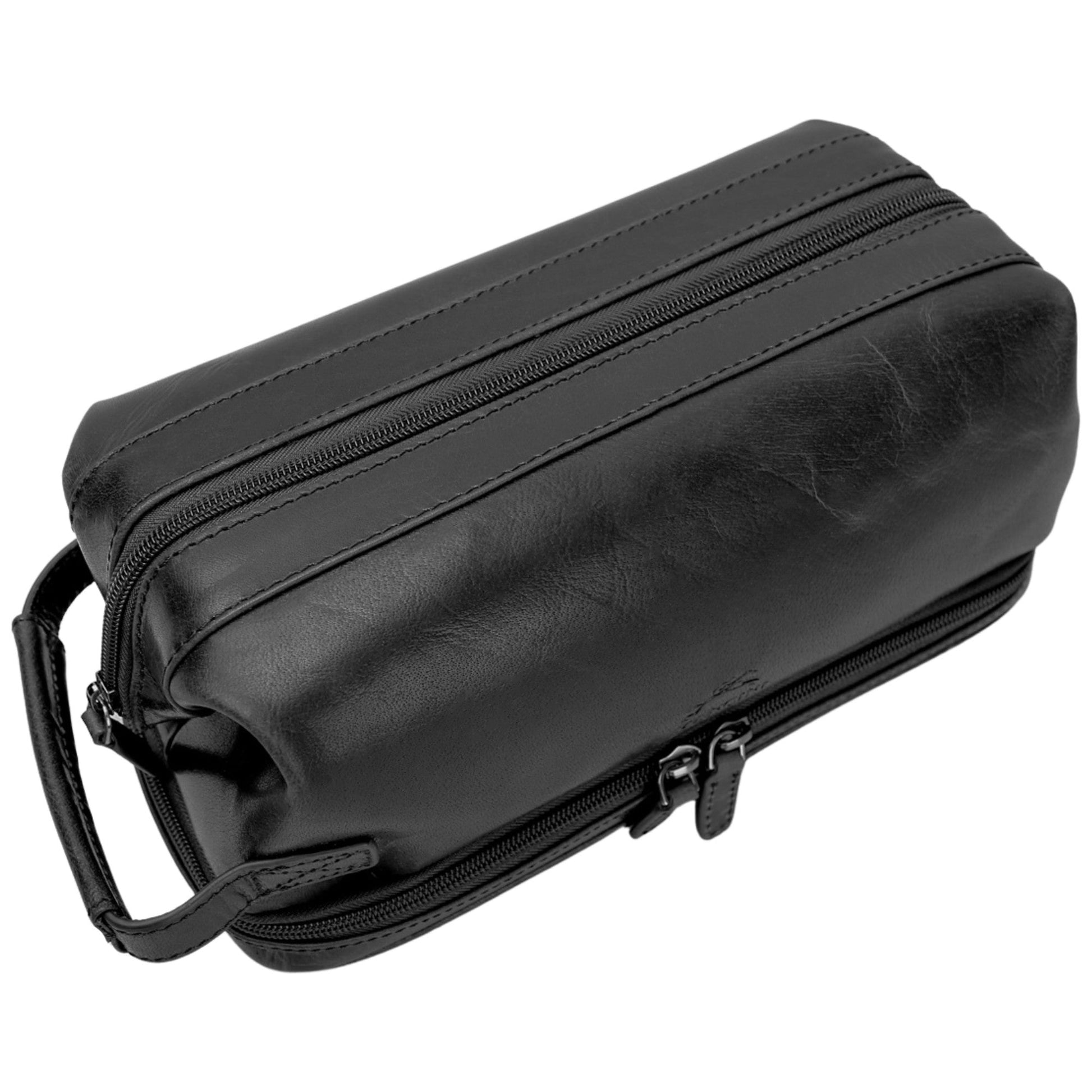 Mancini Travel Accessories Mancini Classic Toiletry Kit with Zippered Organizer