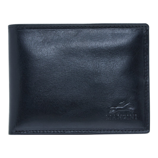 Mancini Wallets Black Mancini BOULDER Men's RFID Secure Billfold with Removable Passcase