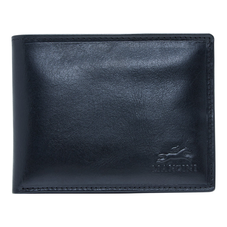 Mancini Wallets Black Mancini BOULDER Men's RFID Secure Billfold with Removable Passcase