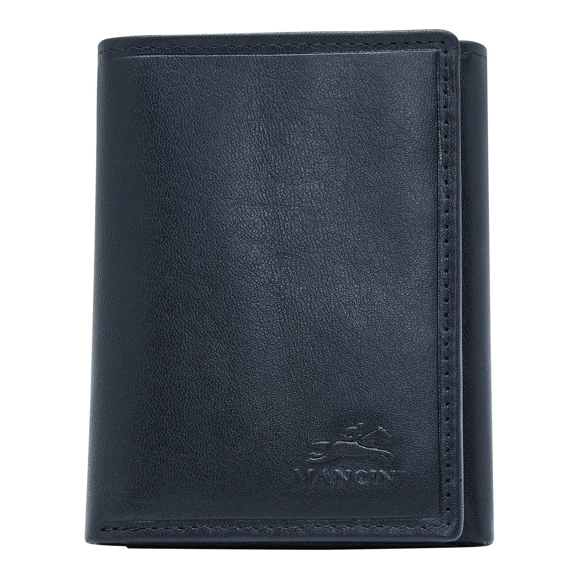 Mancini Wallets Black Mancini BOULDER Men's RFID Secure Trifold Wallet