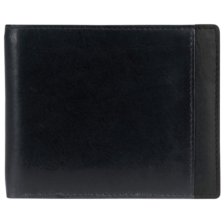Mancini Wallets Black Mancini CASABLANCA Collection Men’s Billfold with Removable Passcase (RFID Secure)