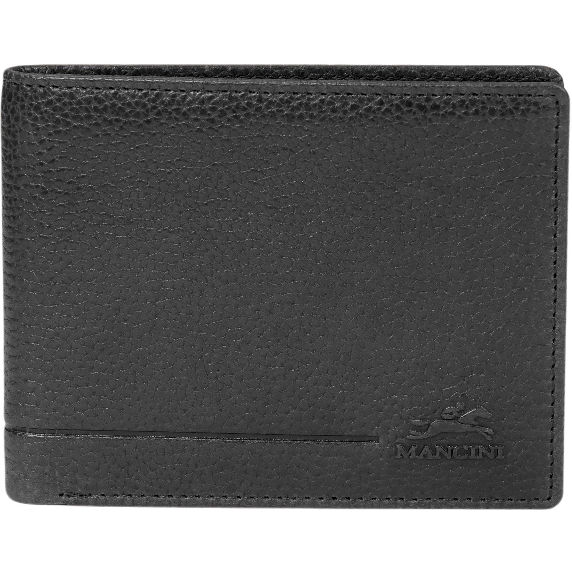 Mancini Wallets Black Mancini Fifth Avenue RFID Secure Billfold