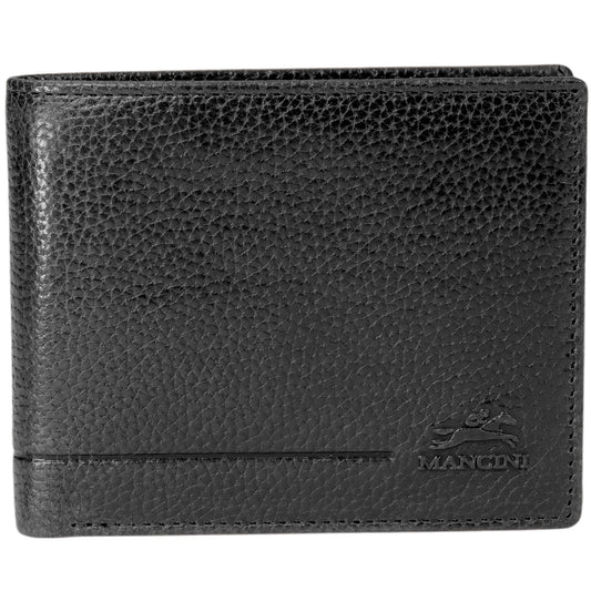 Mancini Wallets Black Mancini Fifth Avenue RFID Secure Center Wing Billfold