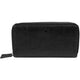 Mancini Wallets Black Mancini Fifth Avenue RFID Secure Double Zipper Wallet