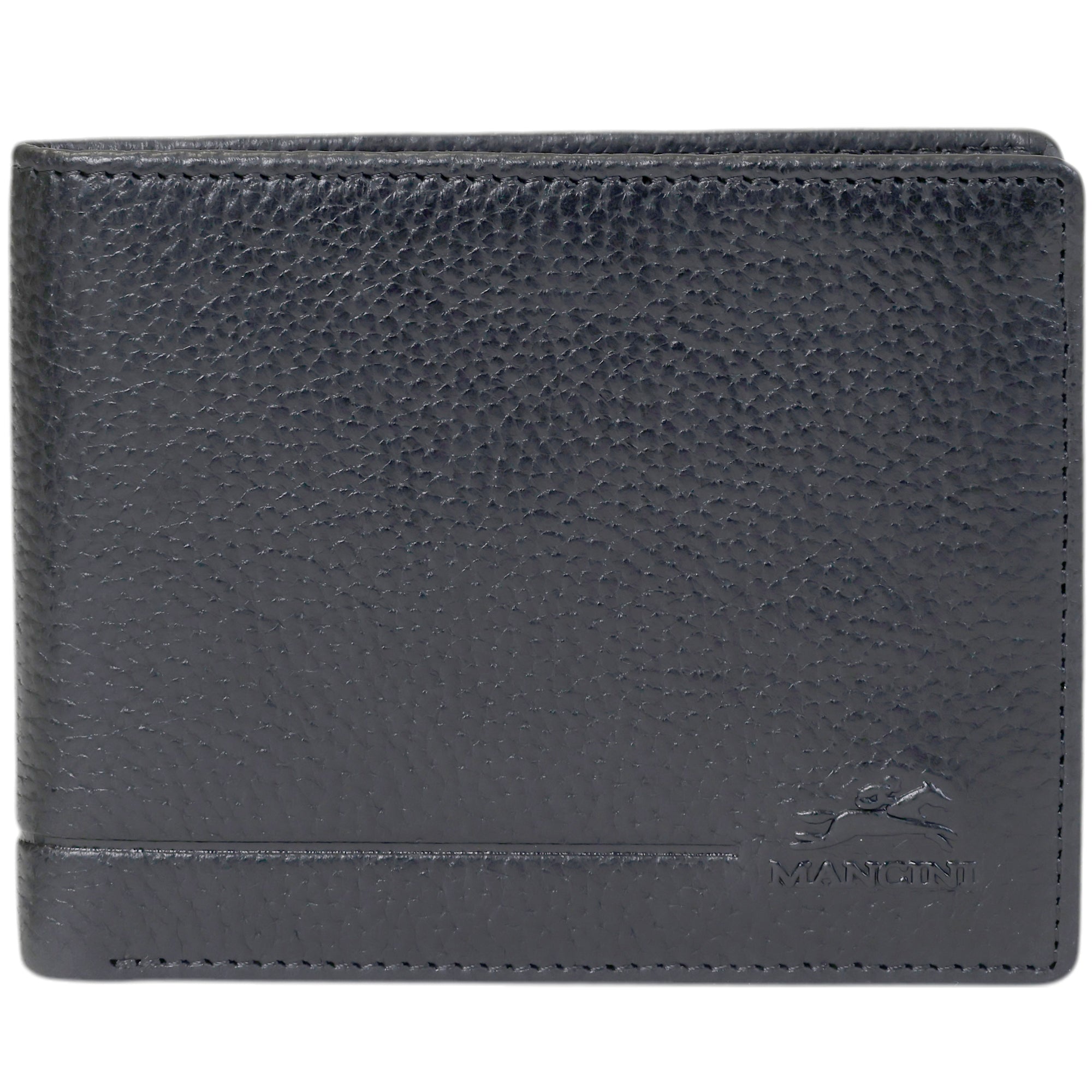 Mancini Wallets Black Mancini Fifth Avenue RFID Secure Left Wing Billfold