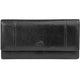 Mancini Wallets Black Mancini Fifth Avenue RFID Secure Quad Fold Wallet