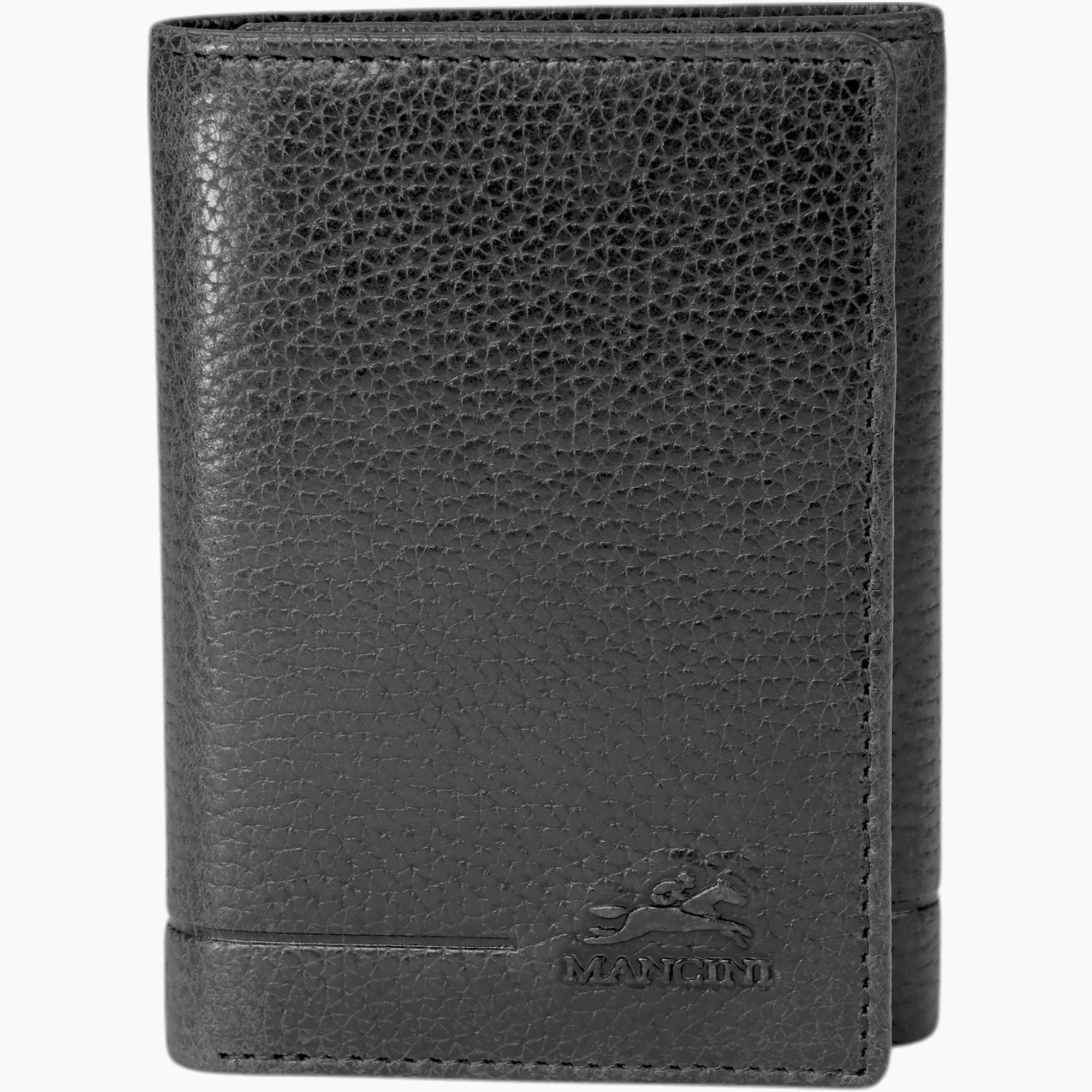 Mancini Wallets Black Mancini Fifth Avenue RFID Secure Trifold Wallet