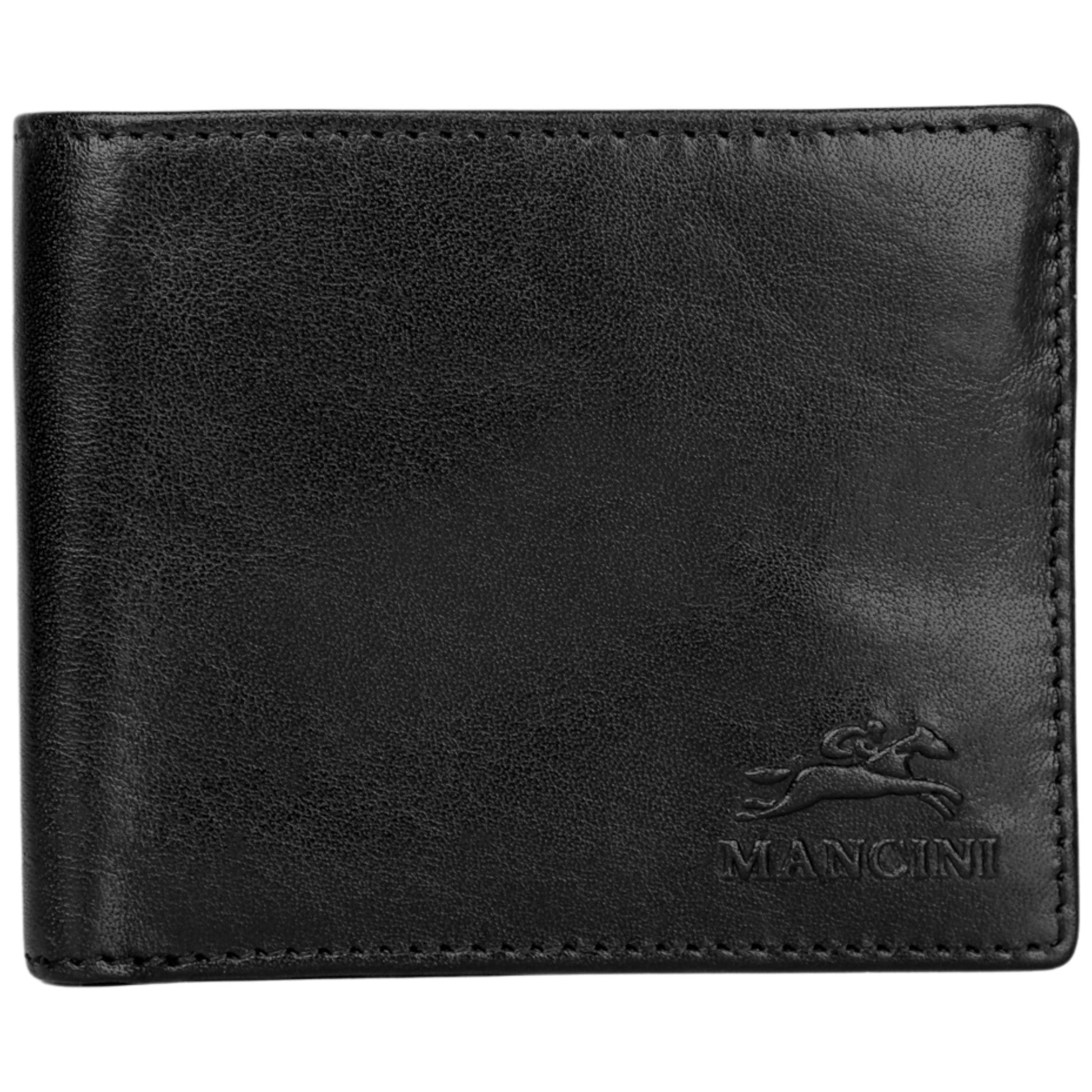Mancini Wallets Black Mancini Pelle D’oro RFID Secure Billfold