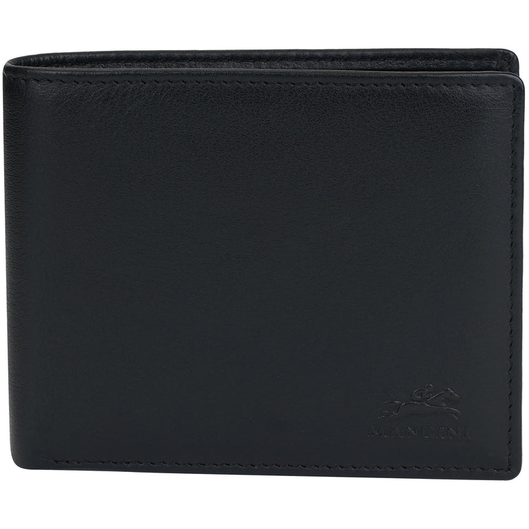 Mancini Wallets Black Mancini Sonoma RFID Secure Center Wing Wallet