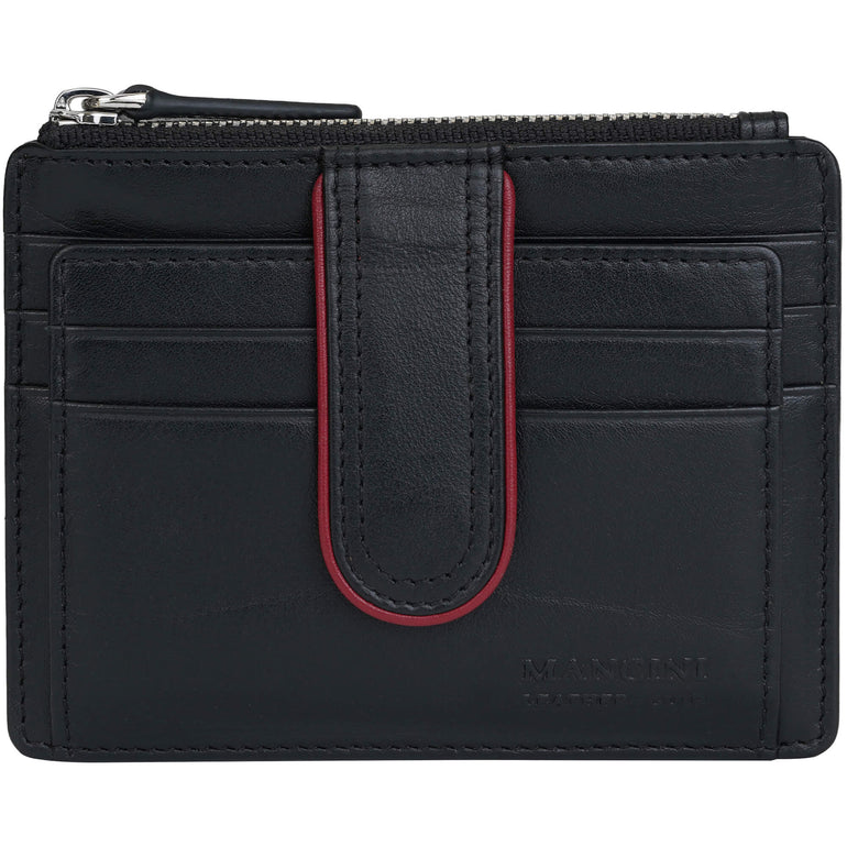 Mancini Wallets Black Mancini Sonoma Women’s Card Case with Enhanced RFID Protection