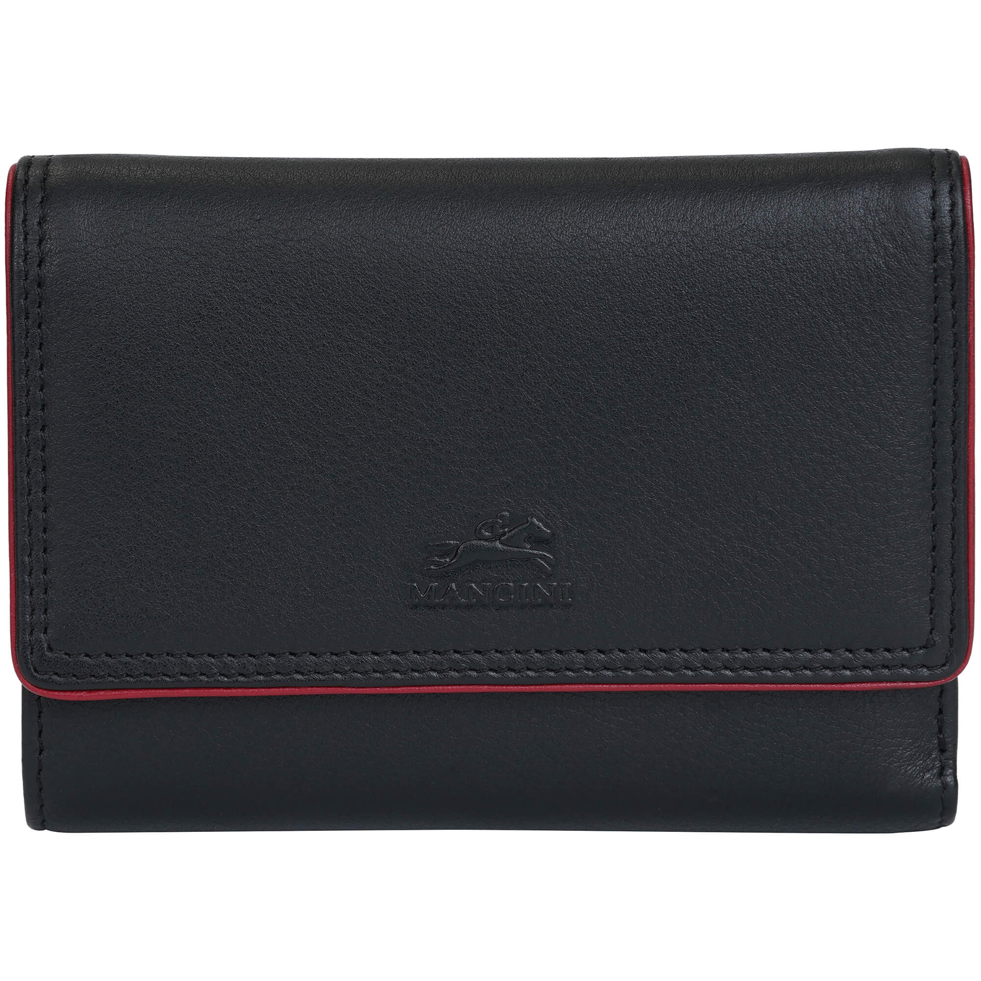 Mancini Wallets Black Mancini Sonoma Women’s Medium Clutch Wallet with Enhanced RFID Protection