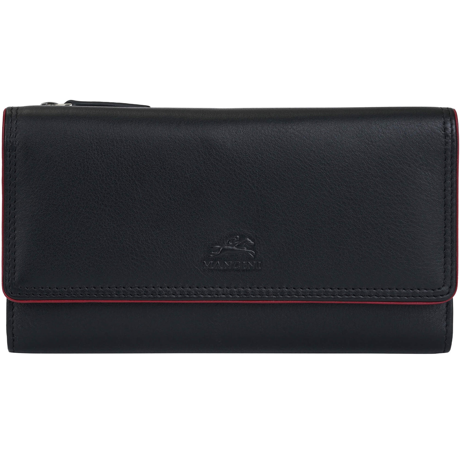 Mancini Wallets Black Mancini Sonoma Women’s Medium Clutch Wallet with Enhanced RFID Protection