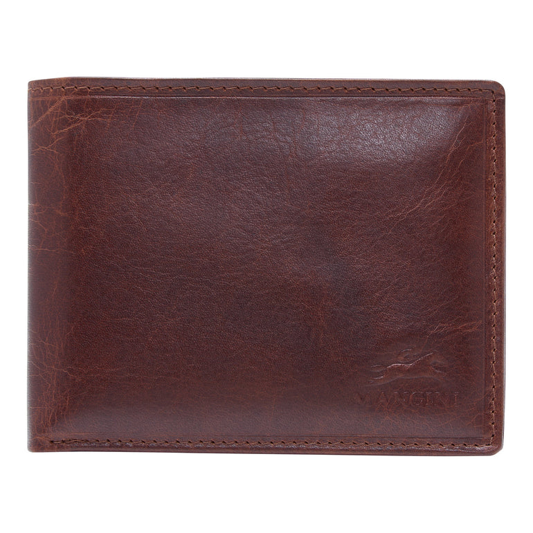 Mancini Wallets Brown Mancini BOULDER Men's RFID Secure Billfold with Removable Passcase