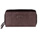 Mancini Wallets Brown Mancini CASABLANCA Collection Ladies’ RFID Secure Double Zipper Wallet