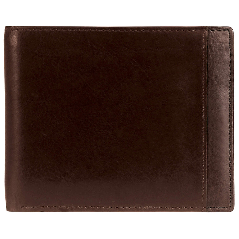 Mancini Wallets Brown Mancini CASABLANCA Collection Men’s Billfold with Removable Passcase (RFID Secure)